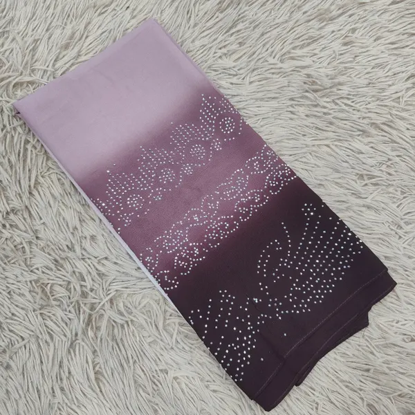 Chiffon Hijab with stone work | HJ37